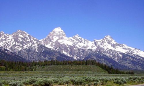 Zdjęcie USA / Wyoming / Grand Teton Park / górskie szczyty w Grand Teton Nat. Park