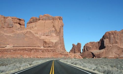 Zdjcie USA / Utah / Arches National Park / Droga do Delicate Arch