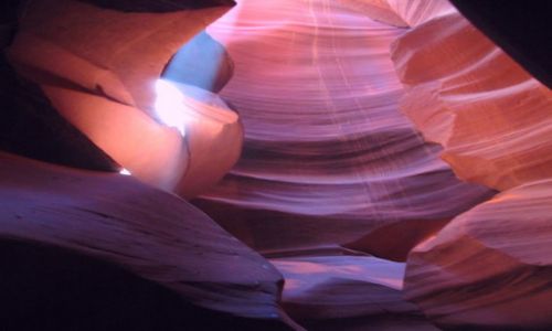 Zdjecie USA / Arizona / Navajo Tribal Park - niedaleko Page / Antelope Canyon - wiatem malowane 2