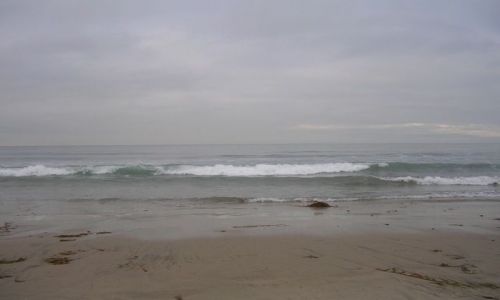Zdjęcie USA / Kalifornia  / Ocean Spokojny- plaża / czy tak całkiem Spokojny ?