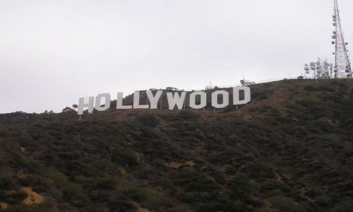 Zdjecie USA / Kalifornia  / Los Angeles  / najbardziej rozpoznawalny na wiecie symbol, swoisty znak sukcesu, sawy, pienidzy
