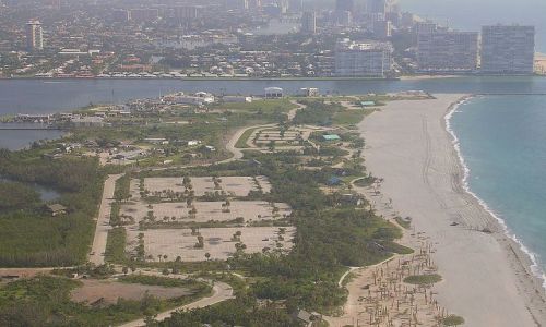 Zdjęcie USA / Floryda / Miami / plaże Miami z lotu ptaka