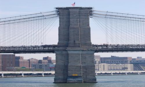 Zdjęcie USA / New York / New York, NY / Jeden z filarów Brooklyn Bridge