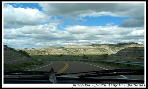 Zdjecie USA / Dakota Polnocna / wjazd do parku / Badlands - Park Narodowy - North Dakota