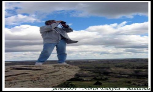 Zdjęcie USA / Dakota Polnocna / na skale / Badlands - Park Narodowy - North Dakota