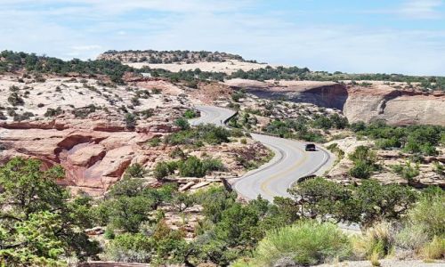 Zdjęcie USA / Utah / Canyonlands NP / Droga na koniec skały