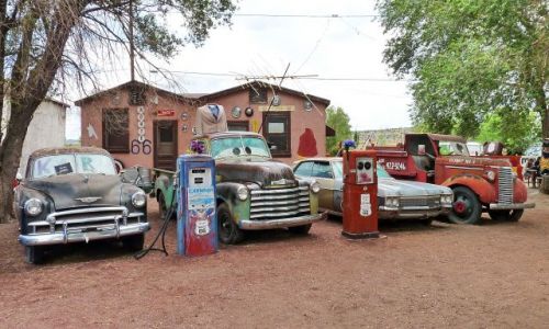 Zdjęcie USA / Arizona / Route 66 / Skansen przy drodze 66