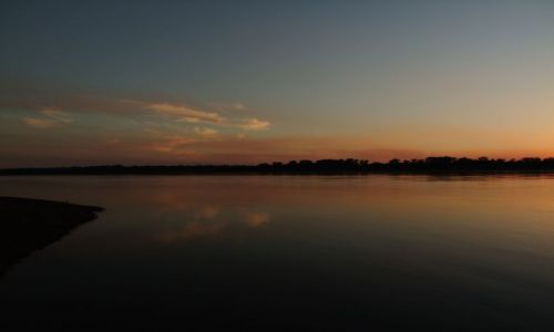 Zdjęcie USA / - / Tennessee / zmierzch nad Mississippi