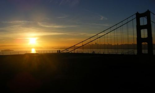 Zdjecie USA / Kalifornia / San Francisco / Golden Gate Bridge 6 wschod slonca