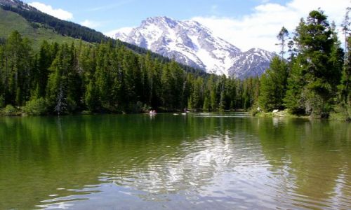 Zdjęcie USA / Wyoming / Grand Teton Nat. Park / na jeziorze Strine Lake