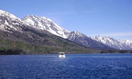 Zdjęcie USA / Wyoming / Grand Teton Nat. Park / na Jenny Lake w Grand Teton Nat. Park
