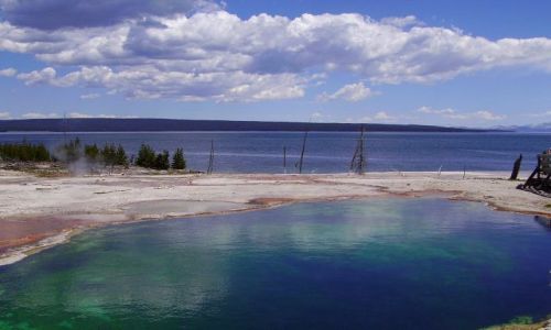 Zdjcie USA / Wyoming / Nat.Park Yellowstone / zimne-ciepe, zimne-ciepe w Yellowstone