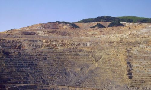 Zdjecie USA / Utah / Bingham Canyon Mine  okolice Salt Lake City / czy to ruiny staroytnego amfiteatru?  ...... nie ..