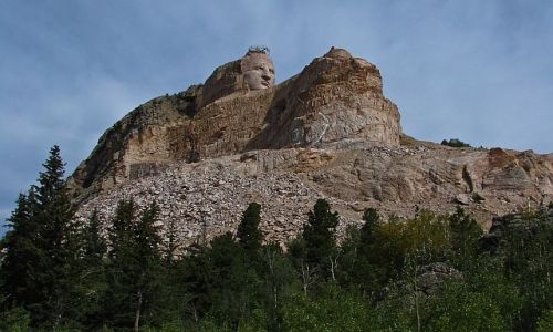 Zdjcie USA / South Dakota / Crazy Horse Memorial / Szalony Kon wedug Zikowskiego