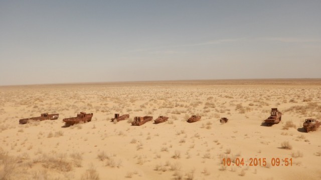 Zdj cia: Moynaq, Karakapatskij Kraj, Port w Moynaq, UZBEKISTAN