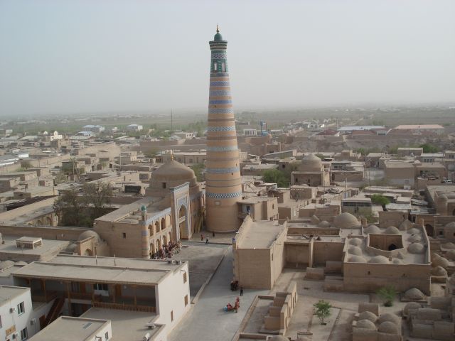 Zdjęcia: Chiwa, Chorezm, Panorama Chiwy, UZBEKISTAN Zdjęcia: Chiwa, Chorezm, Panorama Chiwy, UZBEKISTAN