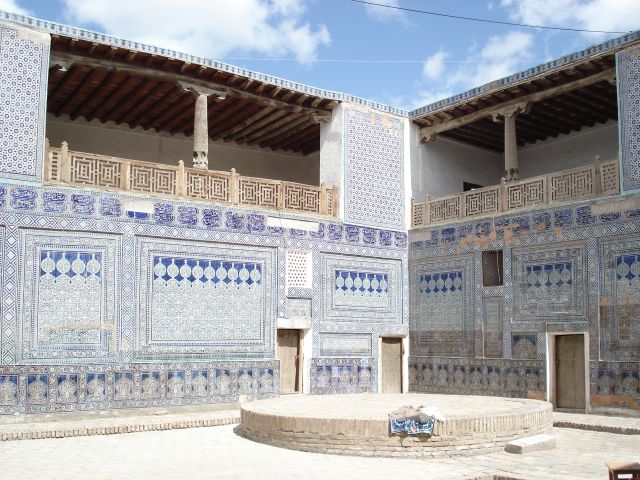 Zdjęcia: Chiwa, Chorezm, Wnętrze pałacu, UZBEKISTAN Zdjęcia: Chiwa, Chorezm, Wnętrze pałacu, UZBEKISTAN