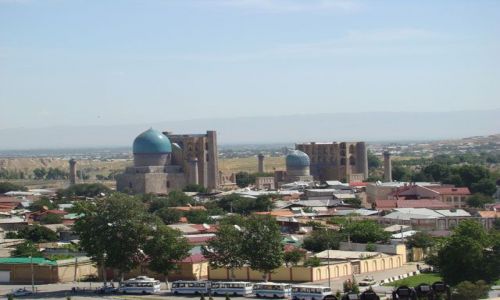 Zdjęcie UZBEKISTAN / - / Registan, Samarkanda / Widok z minaretu