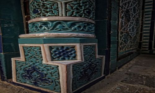 Zdjcie UZBEKISTAN / wilajet samarkandzki / Shahrisabz / Detal architektoniczny
