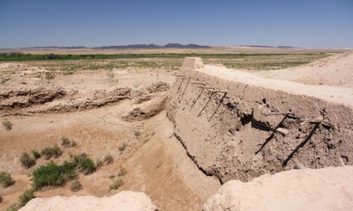 Zdjęcie UZBEKISTAN / Karakałpacja / Toprak-Kala / Ruiny twierdzy Toprak-Kala