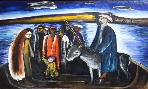 Zdjcie UZBEKISTAN / Republika Karakapacka / Nukus, Muzeum Sawickiego / Przeprawa przez Sydart