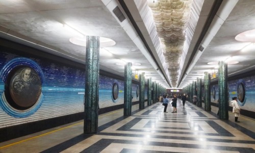 Zdjcie UZBEKISTAN / Taszkent / Metro / Stacja Kosmonavtlar