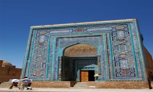 Zdjecie UZBEKISTAN / Uzbekistan / Samarkanda / Jedno z mauzoleum Samarkandy
