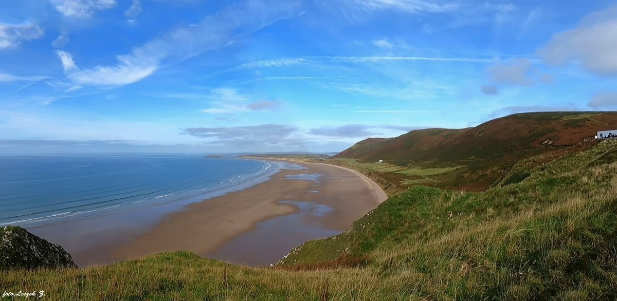 Zdjęcia: Pólwysep Gower., Walia., Rhossili - Najpiękniejsza plaża Walii., WALIA Zdjęcia: Pólwysep Gower., Walia., Rhossili - Najpiękniejsza plaża Walii., WALIA