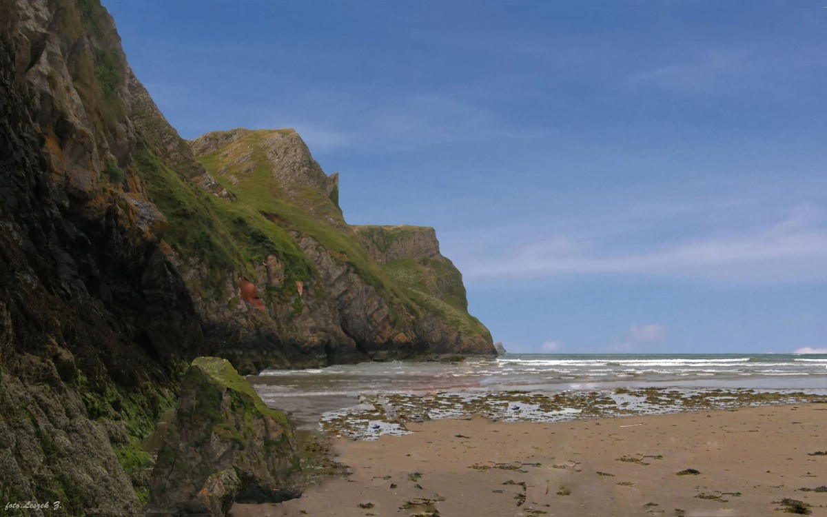 Zdjęcia: Plaża Rhossili., Swansea., Rhossili Bay., WALIA Zdjęcia: Plaża Rhossili., Swansea., Rhossili Bay., WALIA
