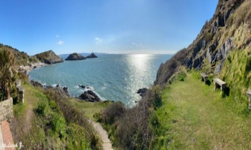 Zdjcie WALIA / Swansea. / Mumbles. / Panorama - Plaa Mumbles - Walia.