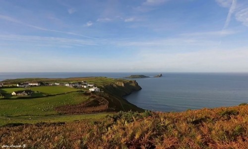 Zdjcie WALIA / Walia. / Plwysep Gower. / Rhossili - Worms Head (Gowa Smoka).
