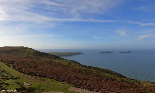 Zdjcie WALIA / Walia. / Plwysep Gower. / Rhossili - Worms Head (Gowa Smoka).