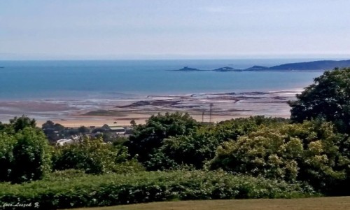 Zdjcie WALIA / Swansea - miasto i hrabstwo w poudniowej Walii. / zachodni kraniec zatoki Swansea. / Swansea - Mumbles ze wzgrza.