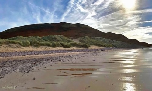 Zdjcie WALIA / Pwysep Gower. / Rhossili Bay. / Rhossili down 