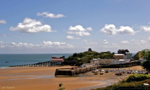 Zdjcie WALIA / hrabstwo Pembrokeshire. / Morze Celtyckie. / Tenby - 