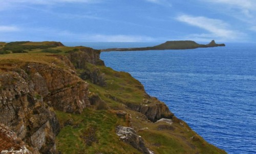 Zdjcie WALIA / Swansea. / Rhossili Bay. / Rhossili - Worms Head.