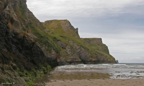 Zdjcie WALIA / Gower. / Swansea. / Na play Rhossili.
