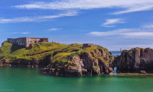 Zdjecie WALIA /  Hrabstwo Pembrokeshire, /  Zatoka Carmarthen. / Tenby - Fort witej Katarzyny.