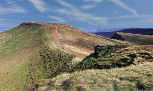 Zdjecie WALIA /  hrabstwo Brecknockshire. /  Park Narodowy Brecon Beacons. / Peny Fan - najwyszy szczyt Walii.