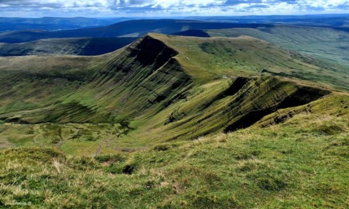 Zdjcie WALIA / Poudniowa Walia. / Szczyt Pen y Fan. / Widok z Pen y Fan.