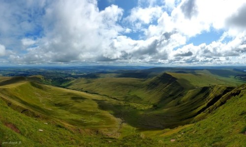 Zdjcie WALIA / Brecon Beacons National Park. / Szczyt Pen y Fan. / Widok ze szczytu 