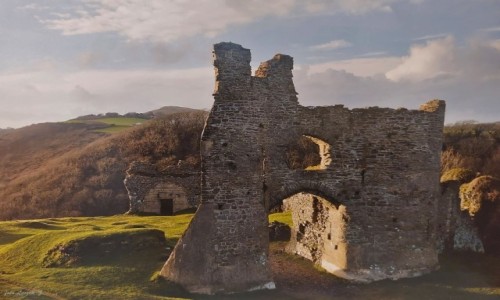Zdjęcie WALIA / Półwysep Gower. / Parkmill. / Ruiny zamku Pennard.