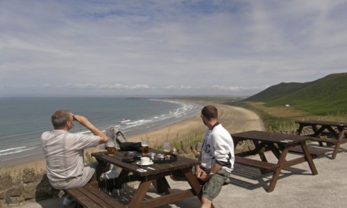 Zdjęcie WALIA / Swansea. / Rhossili Bay. / Co tam widzisz?