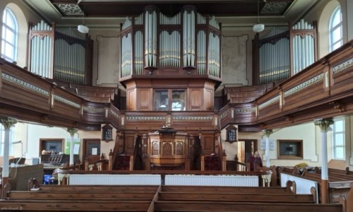 Zdjcie WALIA / Swansea. / Swansea - Lansamlet. / Koci Ewangelicki Bethel (Kaplica Bethel) - wntrze.