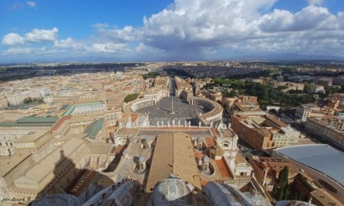 Zdjęcie WATYKAN / Rzym. / Watykan. / Panorama z Wieży Bazyliki św. Piotra.