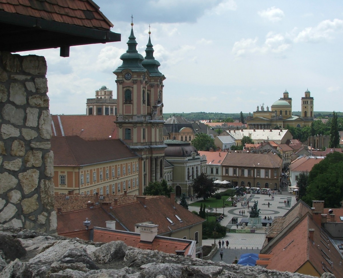 Zdjęcia: Eger, Komitat Heves, Widok z egerskiego zamku, WĘGRY Zdjęcia: Eger, Komitat Heves, Widok z egerskiego zamku, WĘGRY