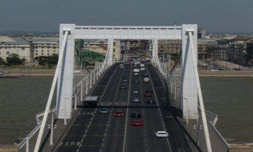 Zdjecie WGRY / Budapeszt / Budapeszt / Most Elbiety widziany z Wzgrza Gellerta