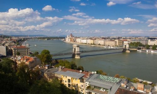 Zdjecie WGRY / Budapeszt / Gra Zamkowa / Widok na Dunaj z Gry Zamkowej