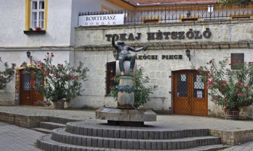 Zdjęcie WĘGRY / Tokajski Region Winiarski / Tokaj / Fontanna Bachusa