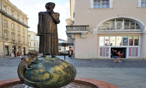 Zdjecie WGRY / Gyor / . / Fontanna z posgiem witego Jerzego